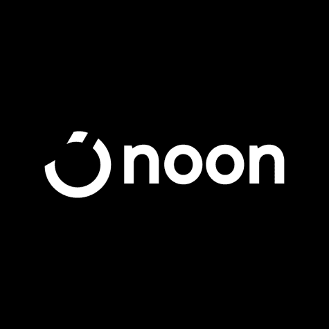 Noon logo 1x1 mono nlack bg